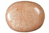 1.7" Polished Peach "Moonstone" Pocket Stone  - Photo 2
